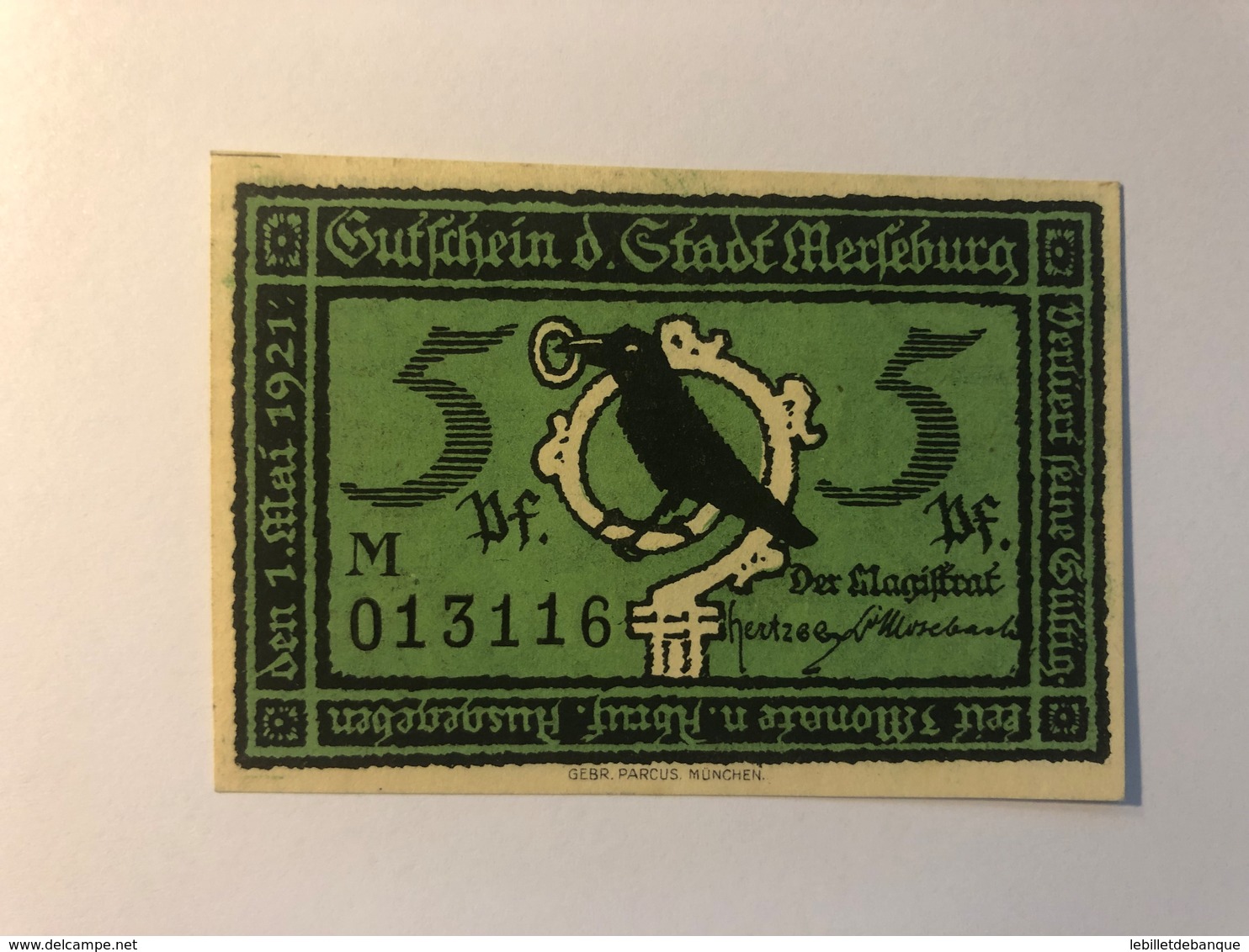 Allemagne Notgeld Merseburg 5 Pfennig - Collections