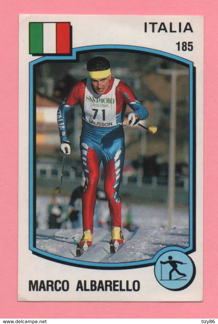 Figurina Panini 1988 N° 185 - Marco Albarello - Sci - Sport Invernali