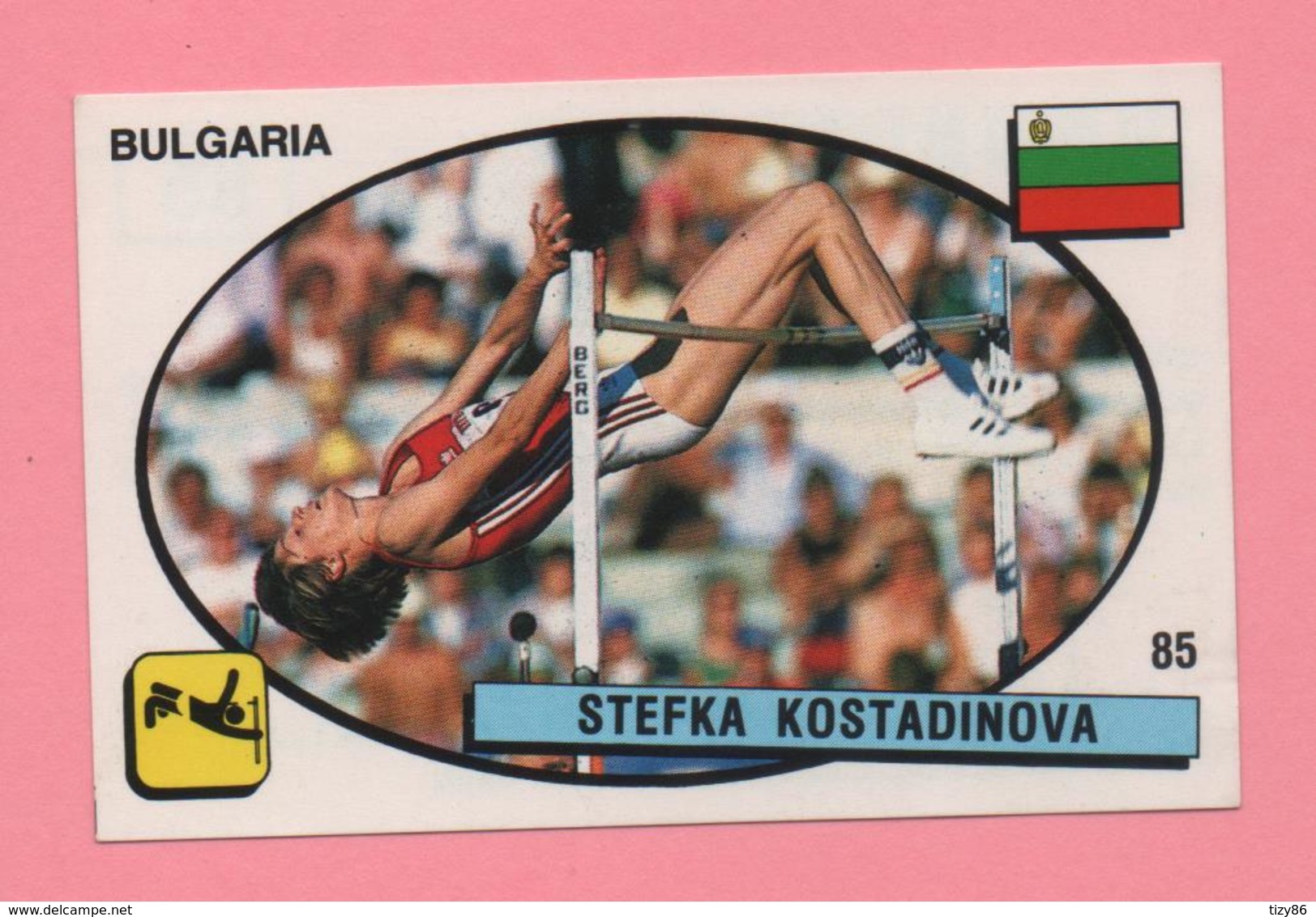 Figurina Panini 1988 N° 85 - Stefka Kostadinova, Bulgaria - Atletica