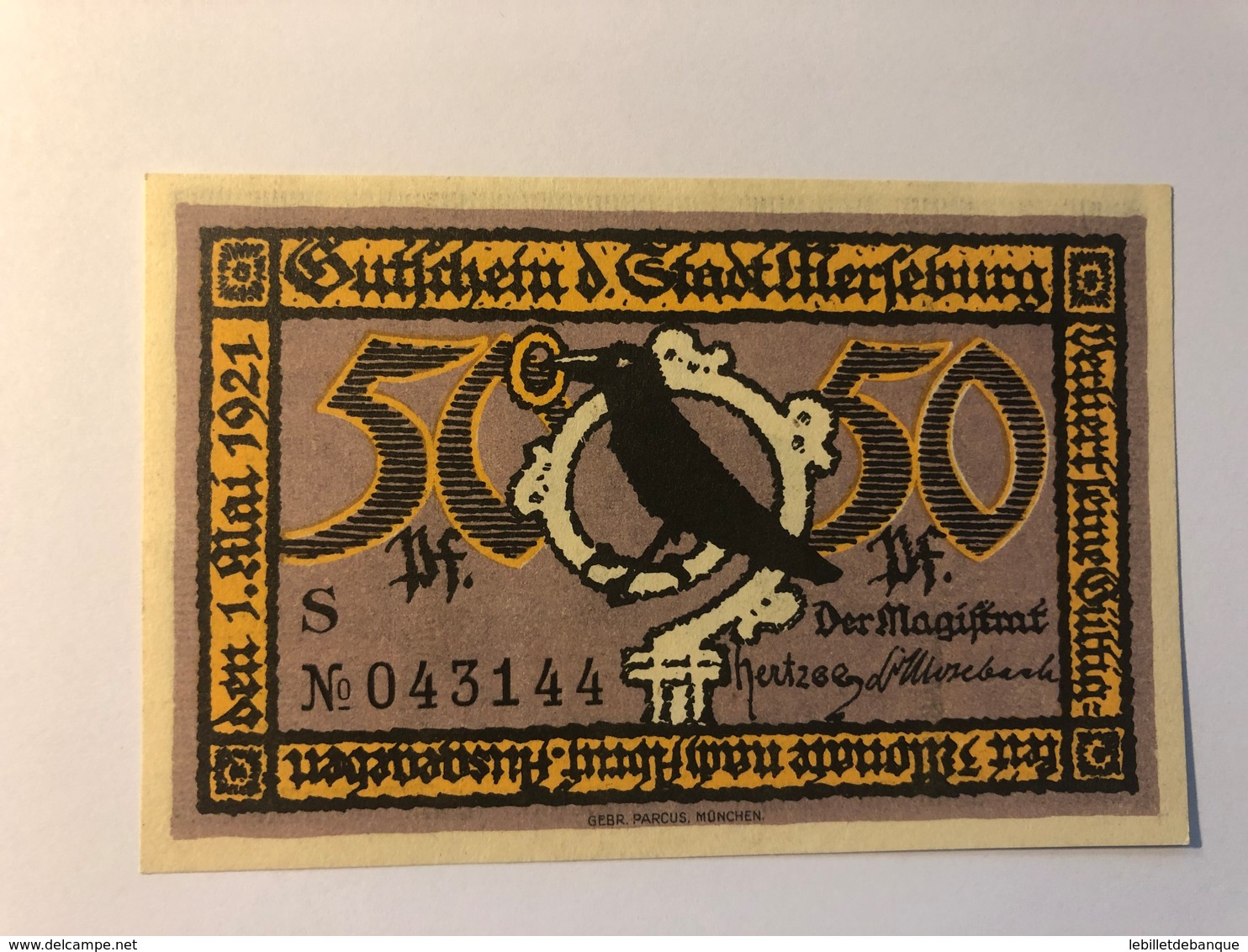 Allemagne Notgeld Merseburg 50 Pfennig - Collections