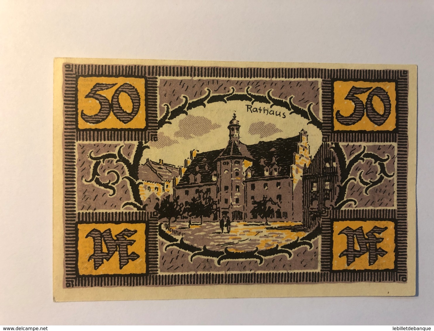 Allemagne Notgeld Merseburg 50 Pfennig - Collections