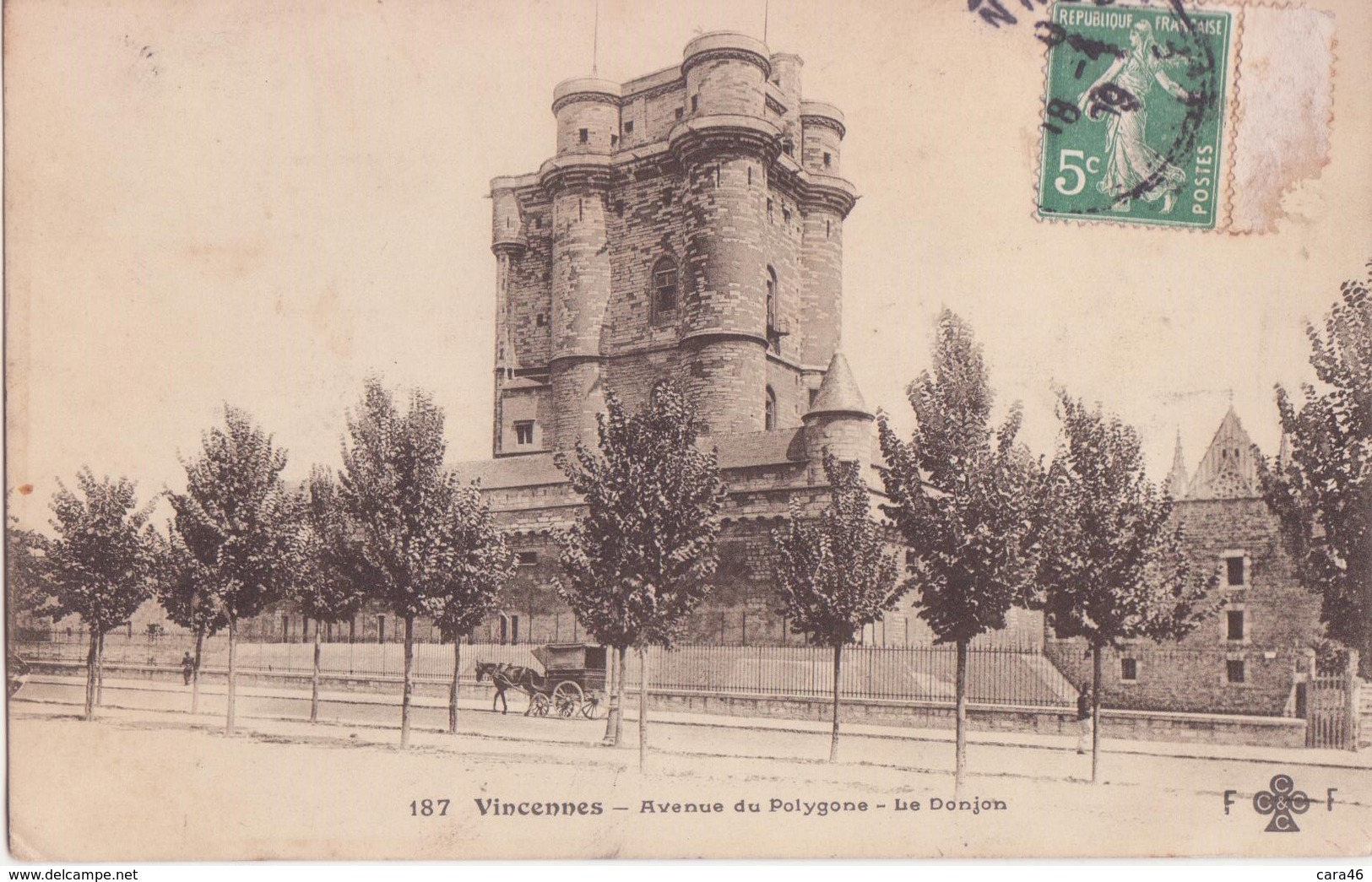 CPA - 187. VINCENNES - Avenue Du Polygone, Le Donjon - Vincennes