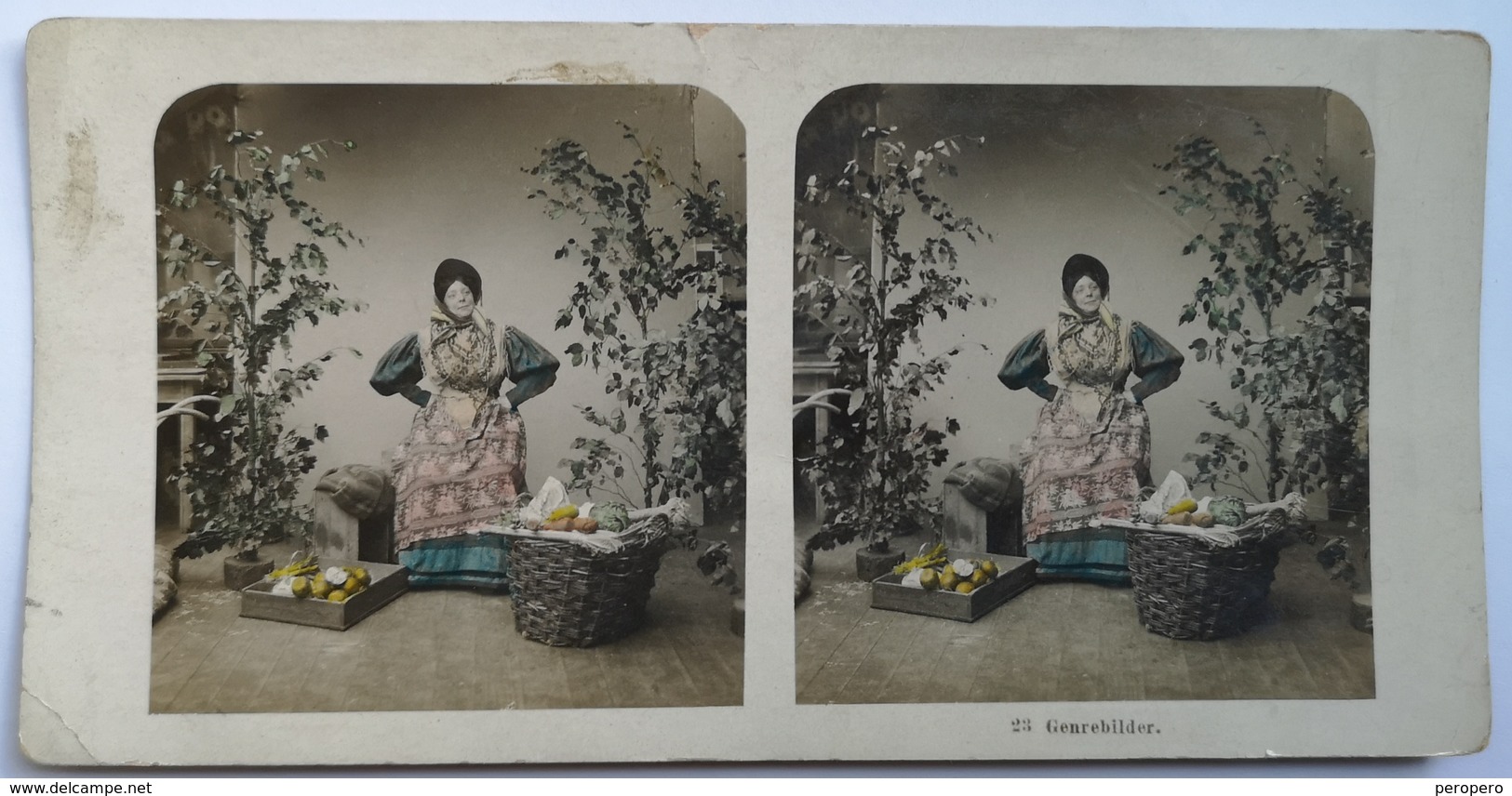 PHOTO STEREOSCOPIC STEREO 23 GENREBILDER FOLK FASHION 1904. - Stereo-Photographie