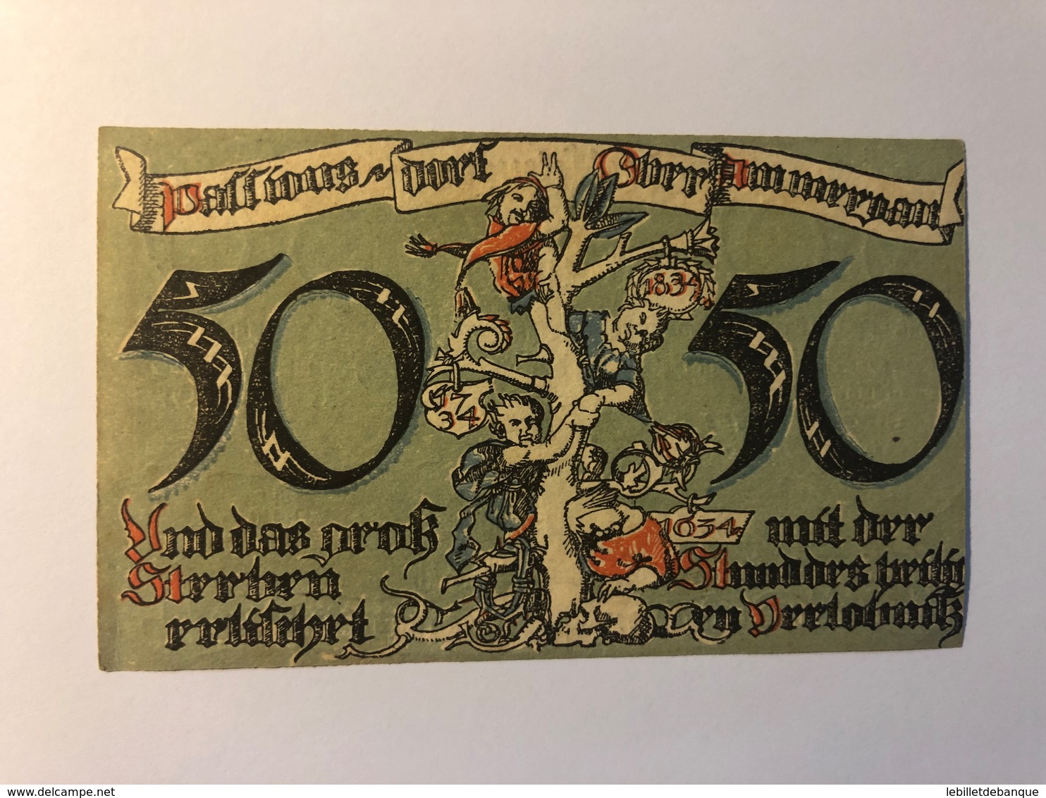 Allemagne Notgeld Oberammergau 50 Pfennig - Collections