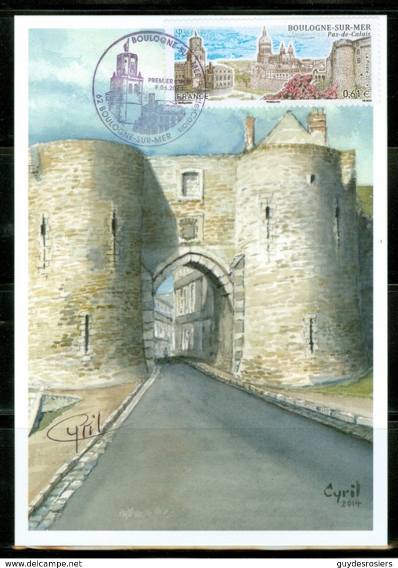 Boulogne-sur-Mer; La Porte Gayole.  Année 2014. Carte Maximum Card. (0965) - 2010-2019