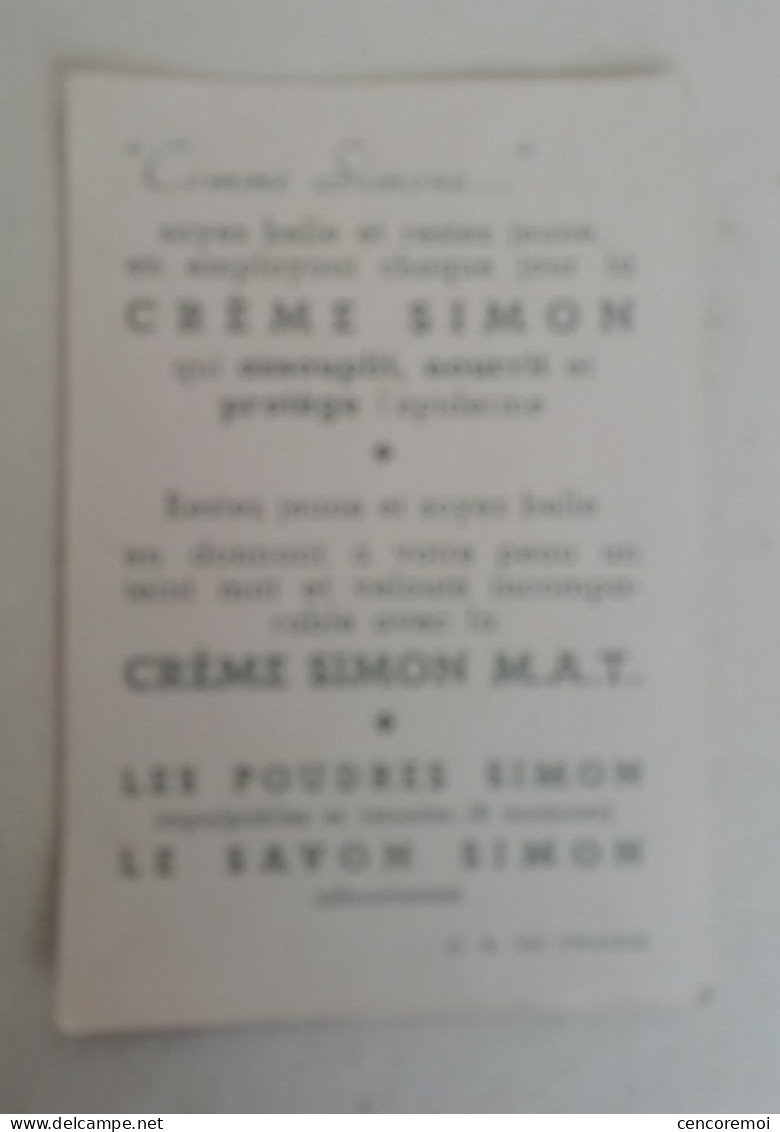 Carte Parfumée Ancienne Simone Illustrée Par Rey Pret Kod - Sammlungen