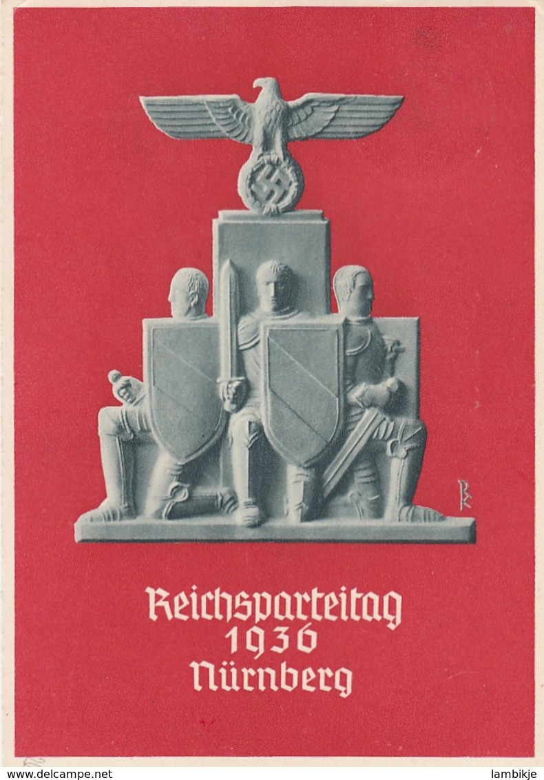 Deutsches Reich Propaganda Postkarte 1936 Reichsparteitag - Briefe U. Dokumente