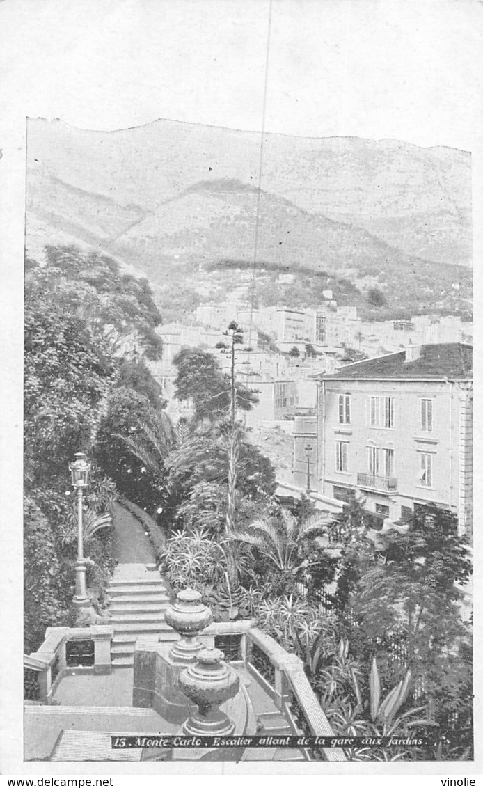 PIE.LOT CH-19-4811 : MONTE-CARLO. ESCALIERS - La Condamine