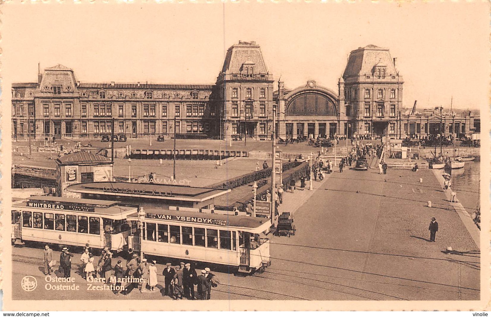 PIE.LOT CH-19-4834 : OSTENDE. MARITIME STATION. TRAMWAYS. - Oostende