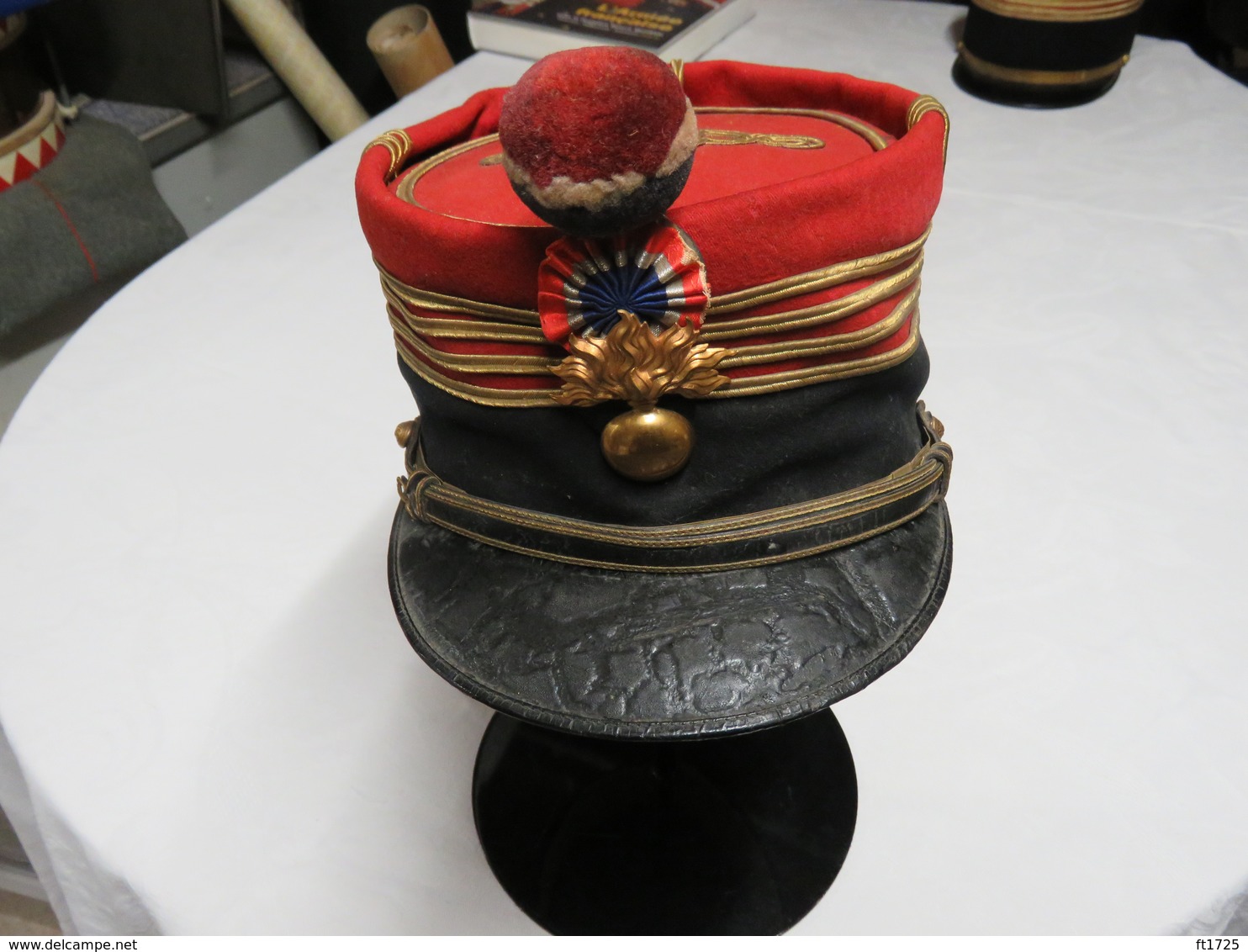 TRES BEAU KEPI FOULARD D'UN CHEF DE BATAILLON D'INFANTERIE EPOQUE 1900 /1914 !!! - 1914-18