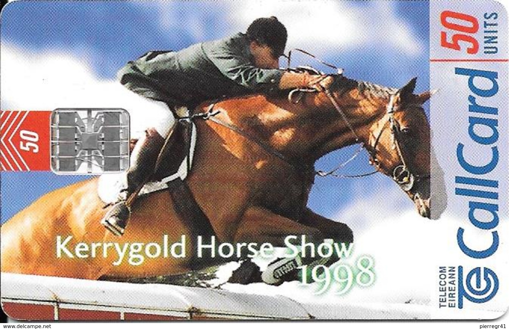 CARTE-PUCE-IRLANDE-SC7-KERRYGOLD HORSE SHOW 1998-TBE-Reste 10U - Irlande