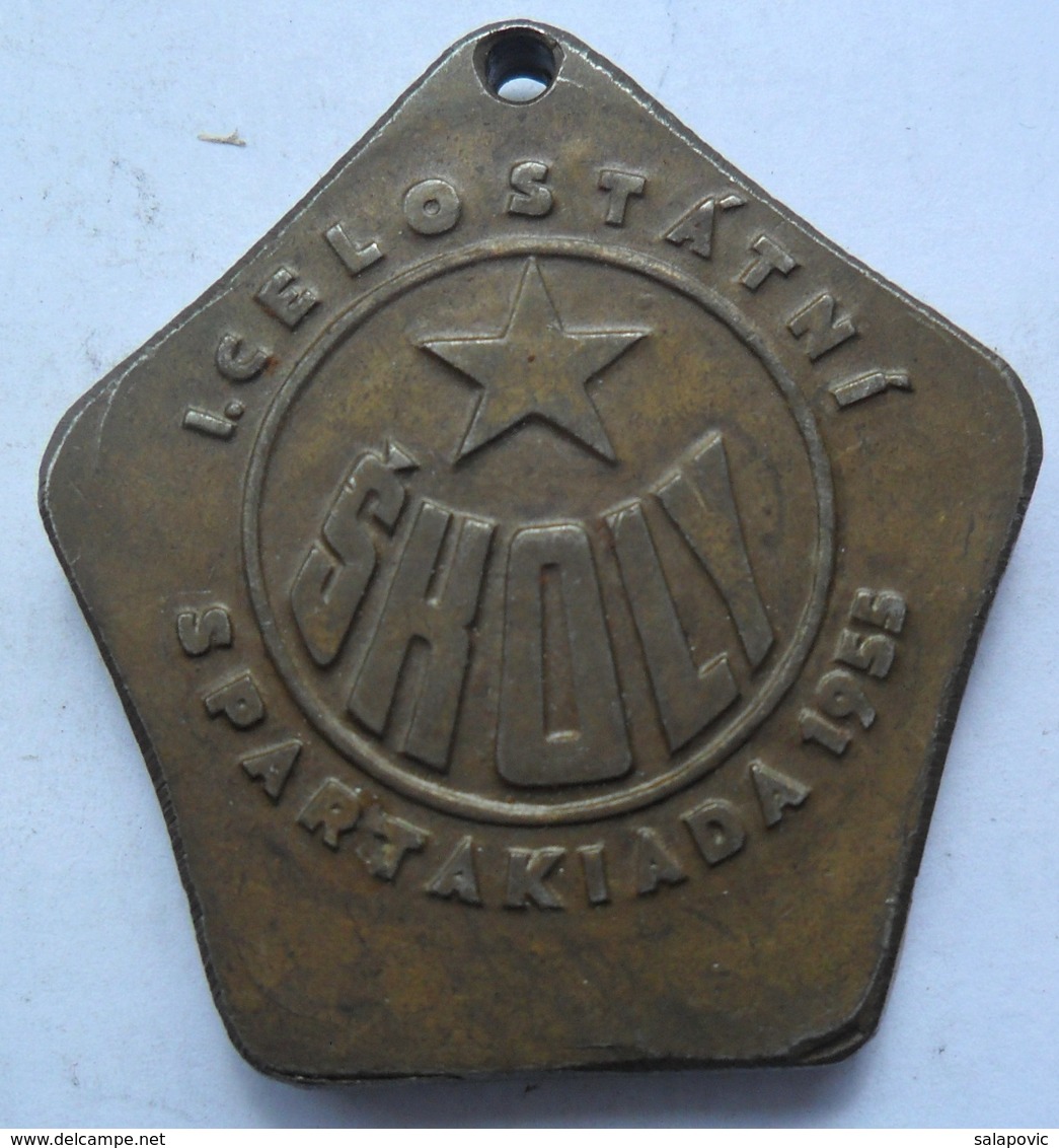 MEDAL Gymnastics . I. CELOSTATNI / SHOLY / SPARTAKIADA 1955 CZECH REPUBLIC  KUT - Gymnastics