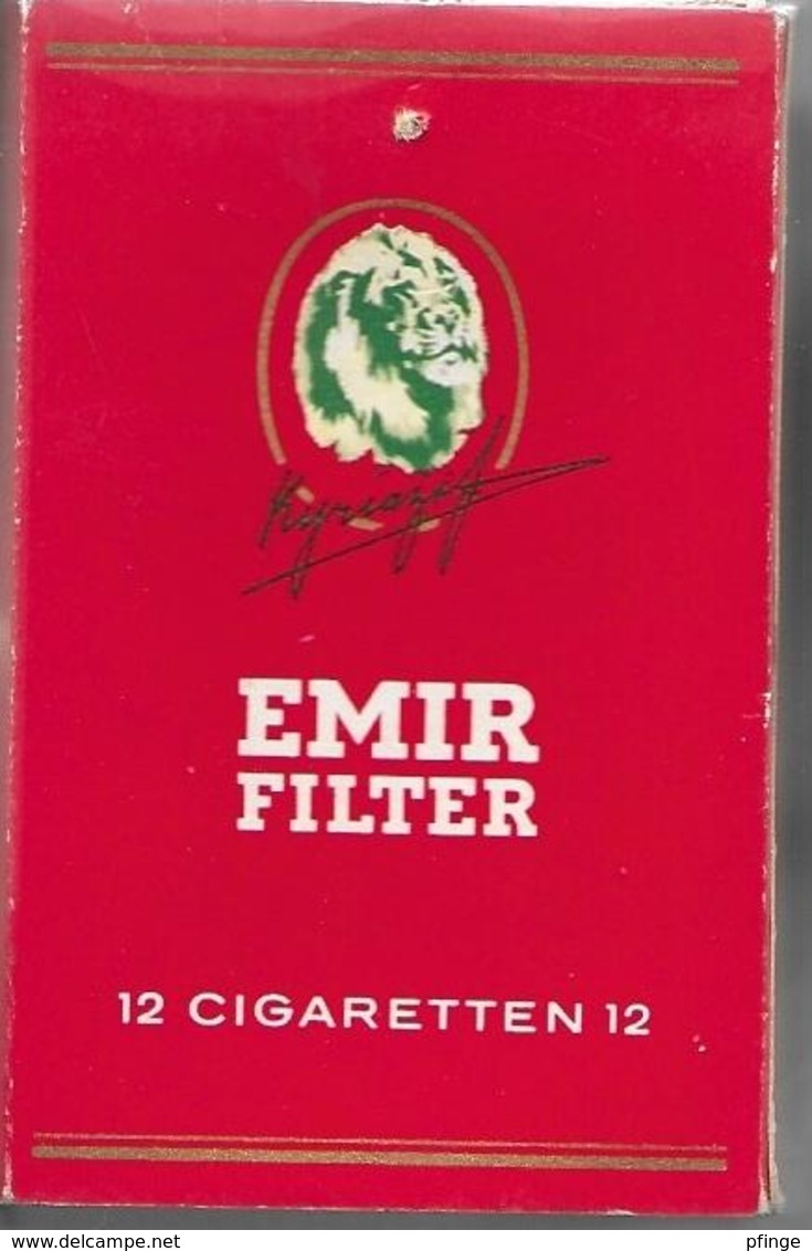 Ancien Paquet Vide En Carton De 12 Cigarettes Emir Filter - Empty Cigarettes Boxes