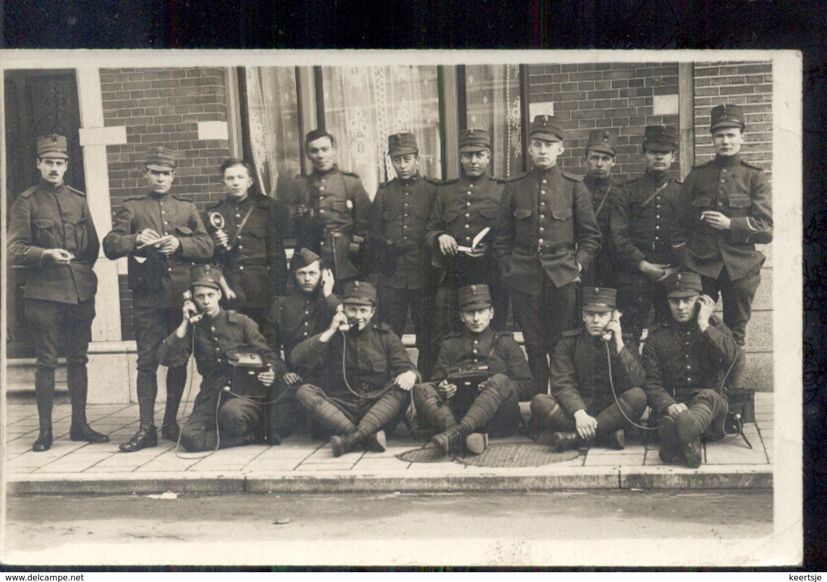 Den Haag - Fotokaart Militairen - 1918 Militair Verzonden - Den Haag ('s-Gravenhage)