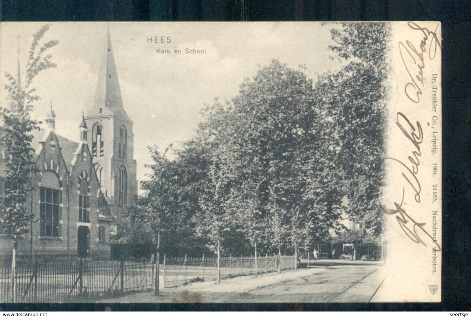 Hees - Kerk En School - 1907 - Nijmegen