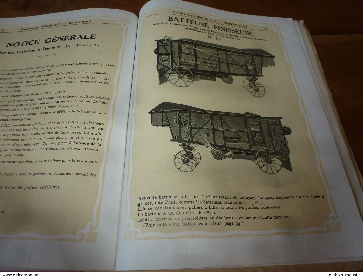 1929 rare catalogue général illustré des Etablissements MERLIN & Cie à Vierzon (Cher)