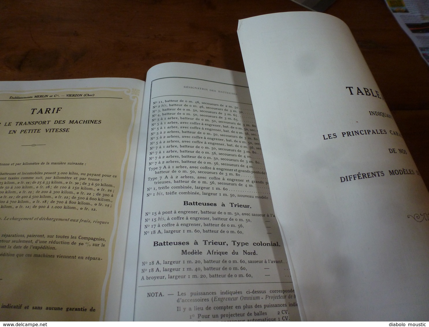 1929 rare catalogue général illustré des Etablissements MERLIN & Cie à Vierzon (Cher)