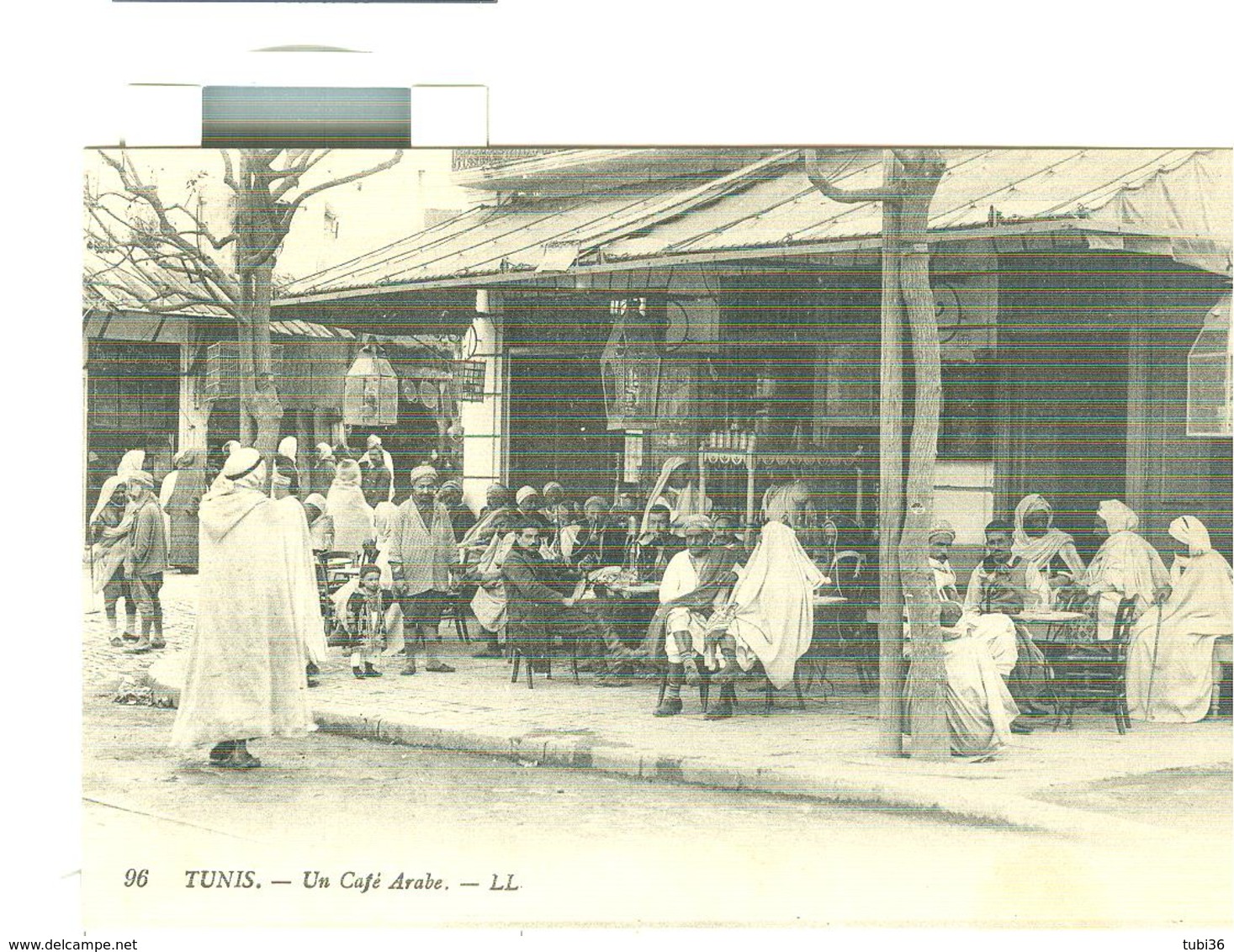 TUNISIE TUNIS, CAFE ARABE, ANIMEE, - Tunisia