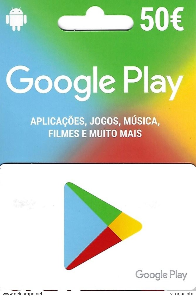 PORTUGAL - Google Play Gift Card 50€ - Cartes Cadeaux