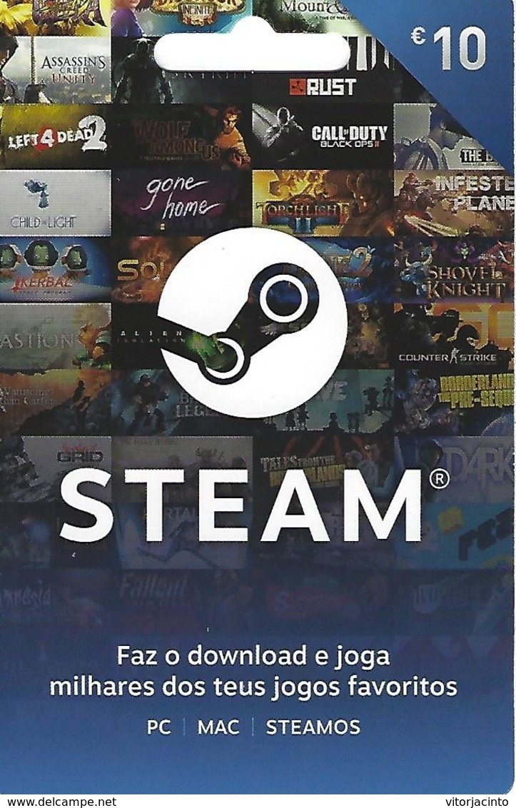 PORTUGAL - STEAM Gift Card 10€ - Gift Cards