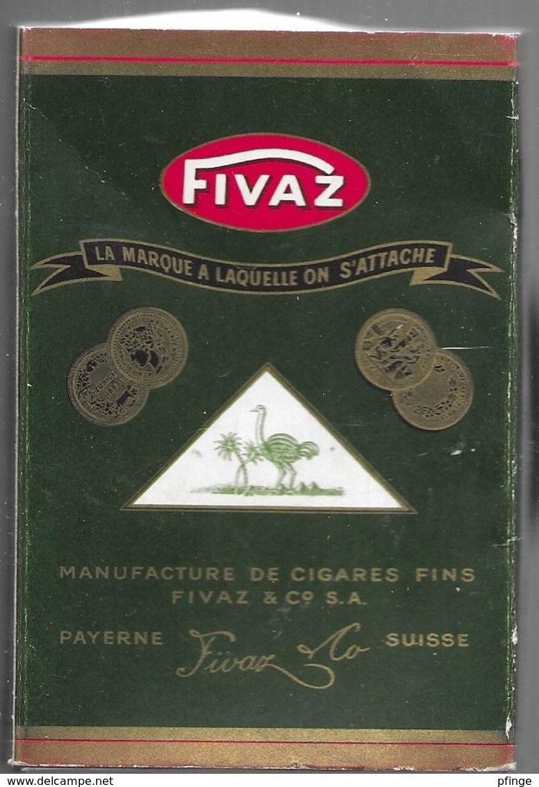 Ancien Paquet Vide En Carton De  Cigares Fivaz Brésil - Zigarrenetuis