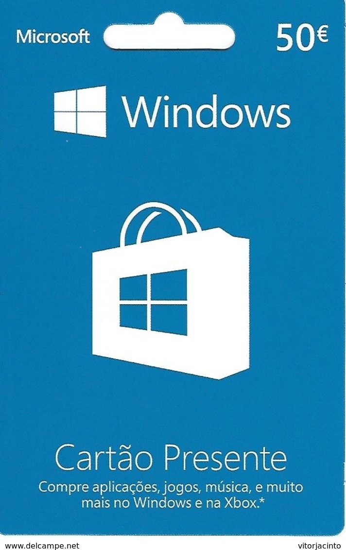 PORTUGAL - Windows Gift Card 50€ - Cartes Cadeaux