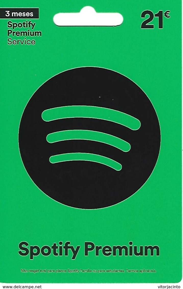 PORTUGAL - Spotify Premium Gift Card 21€ - Gift Cards