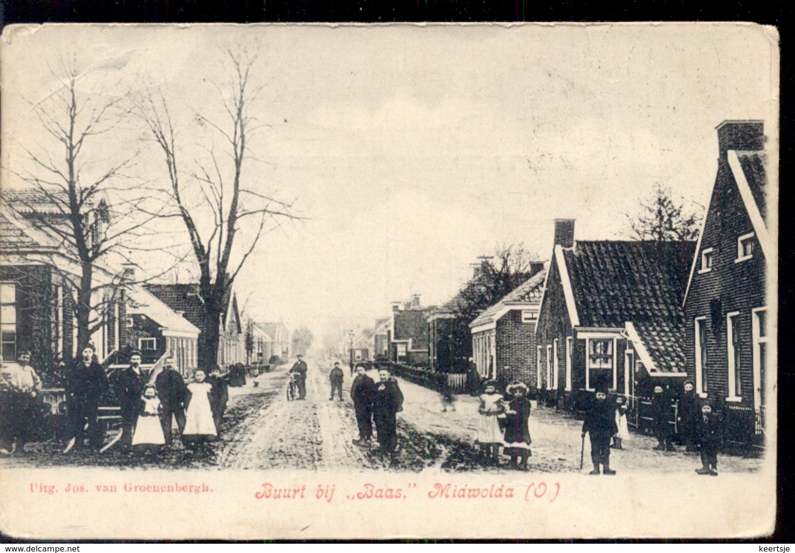 Midwolda - Buurt Bij Baas - 1908 - Andere & Zonder Classificatie