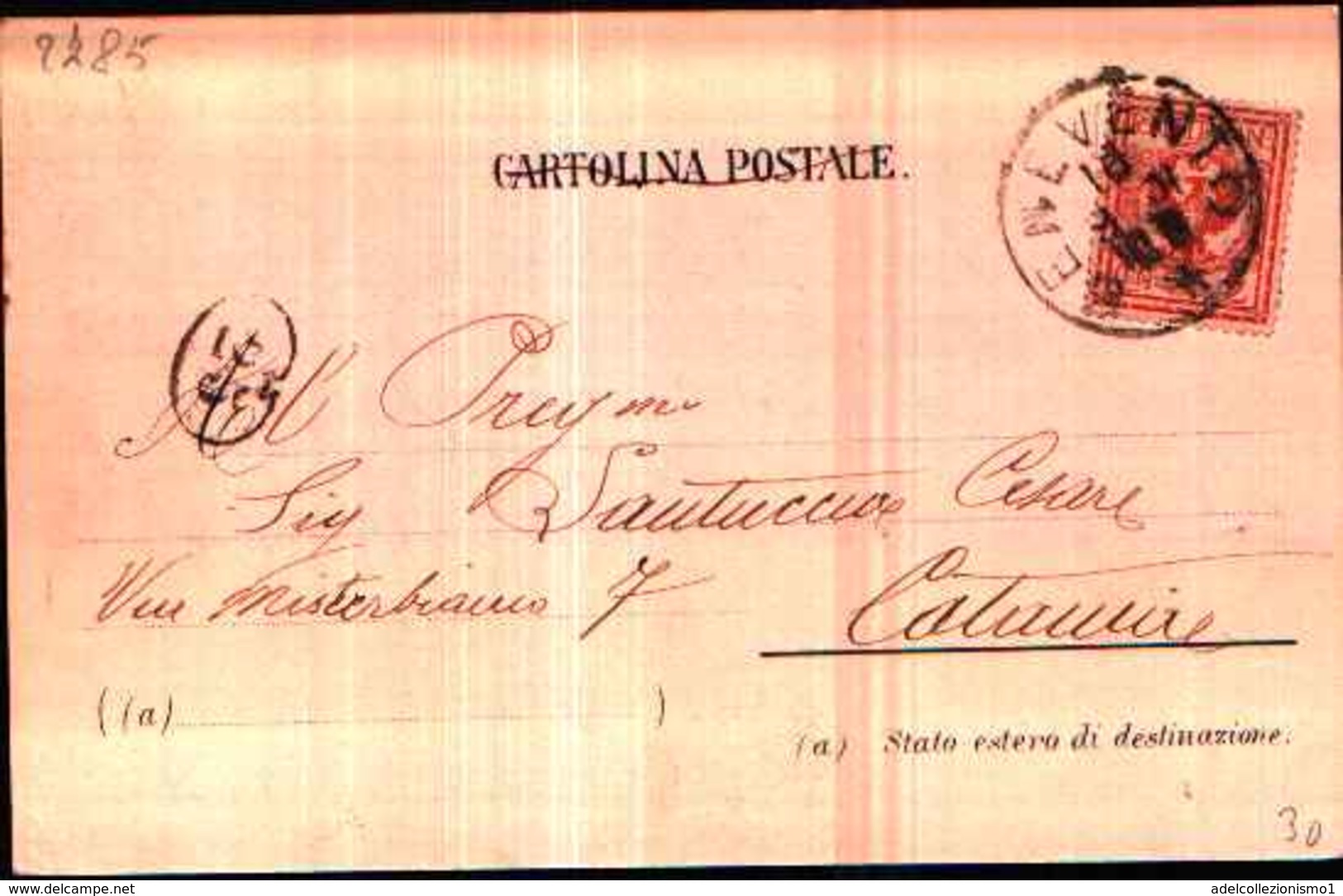 2785) CARTOLINA DI BENEVENTO-VILLA CARDINALE PACCA-VIAGGIATA NEL 1902 - Benevento