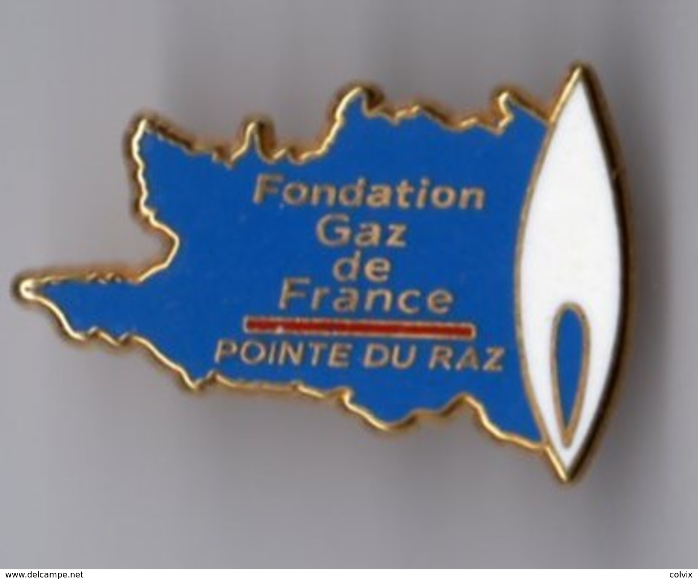 PIN'S FONDATION GAZ DE FRANCE POINTE DU RAZ - EDF GDF