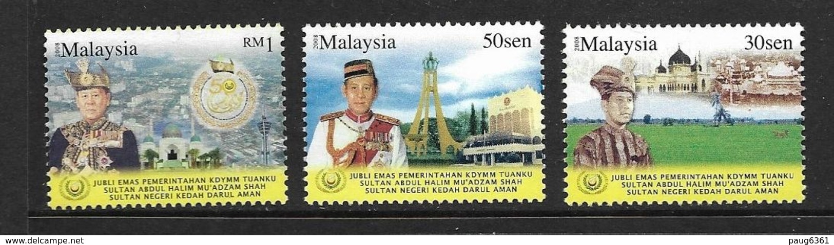 MALAYSIA 2008 SULTAN YVERT N°1272/74 NEUF MNH** - Malaysia (1964-...)