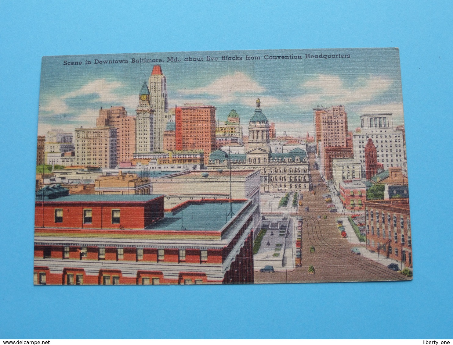 Scene Downtown / Convention Headquarters ( Tichnor Bros ) Anno 1949 ( See / Voir Photo ) ! - Baltimore