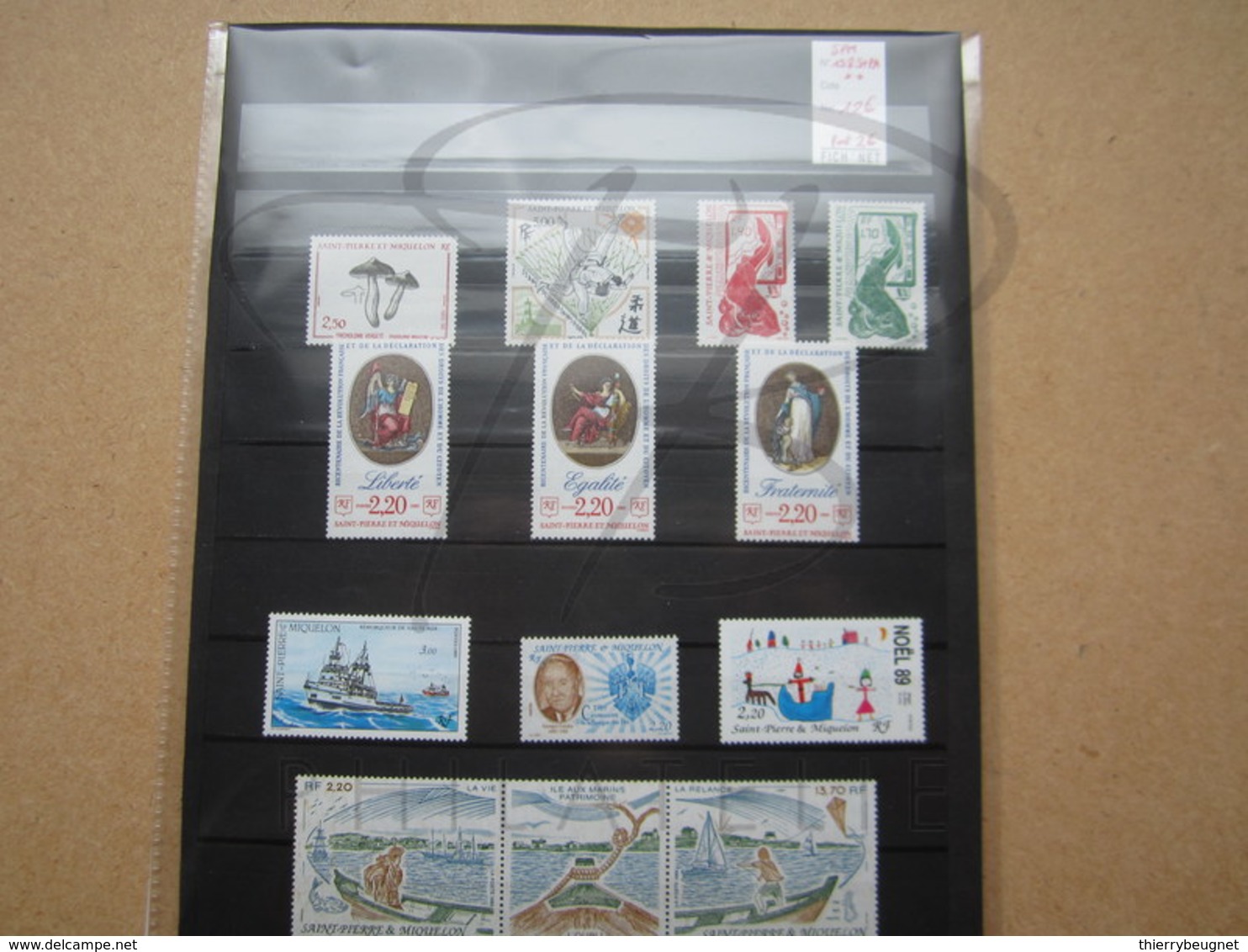 VEND BEAUX TIMBRES DE S.P.M. , ANNEE 1989 + P.A. , XX !!! - Années Complètes