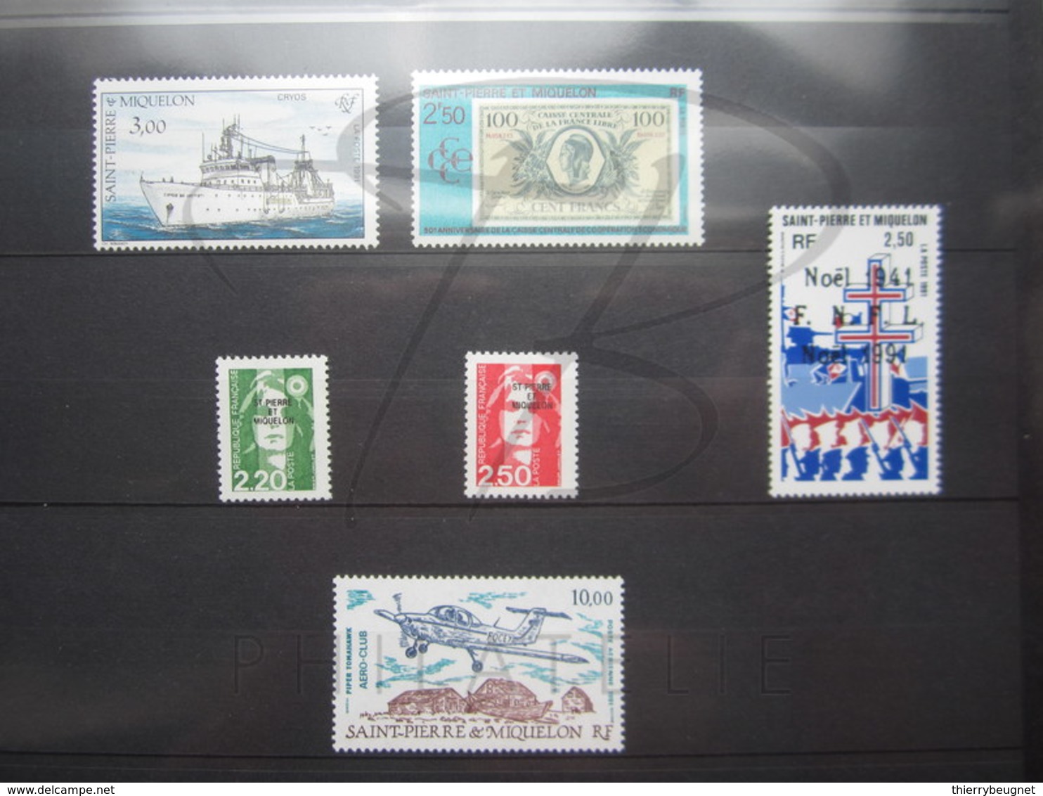 VEND BEAUX TIMBRES DE S.P.M. , ANNEE 1991 + P.A. , XX !!! - Annate Complete