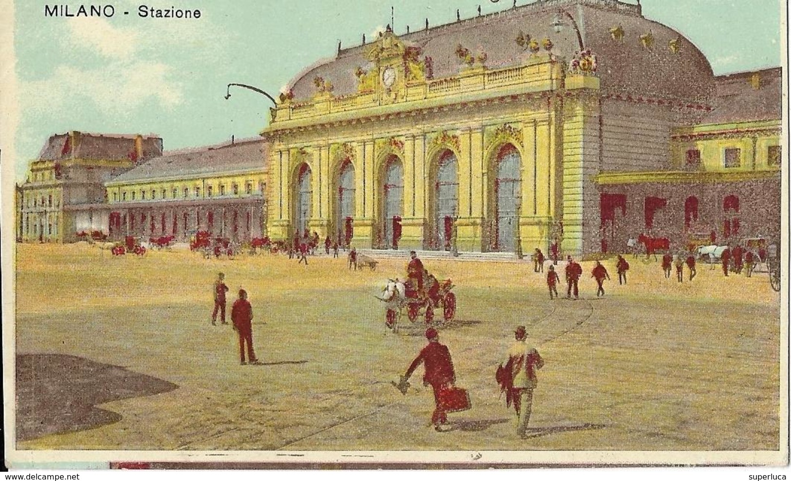 6-MILANO-STAZIONE -CARD ILLUSTRATA - Stazioni Senza Treni