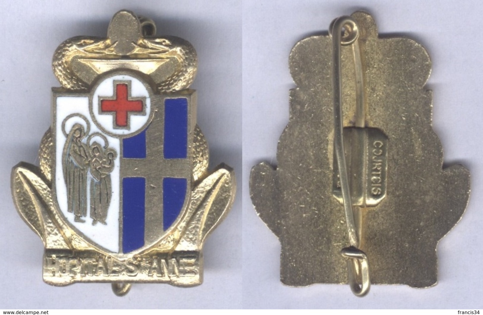 Insigne De L'Hôpital Maritime Ste Anne - Toulon - Services Médicaux