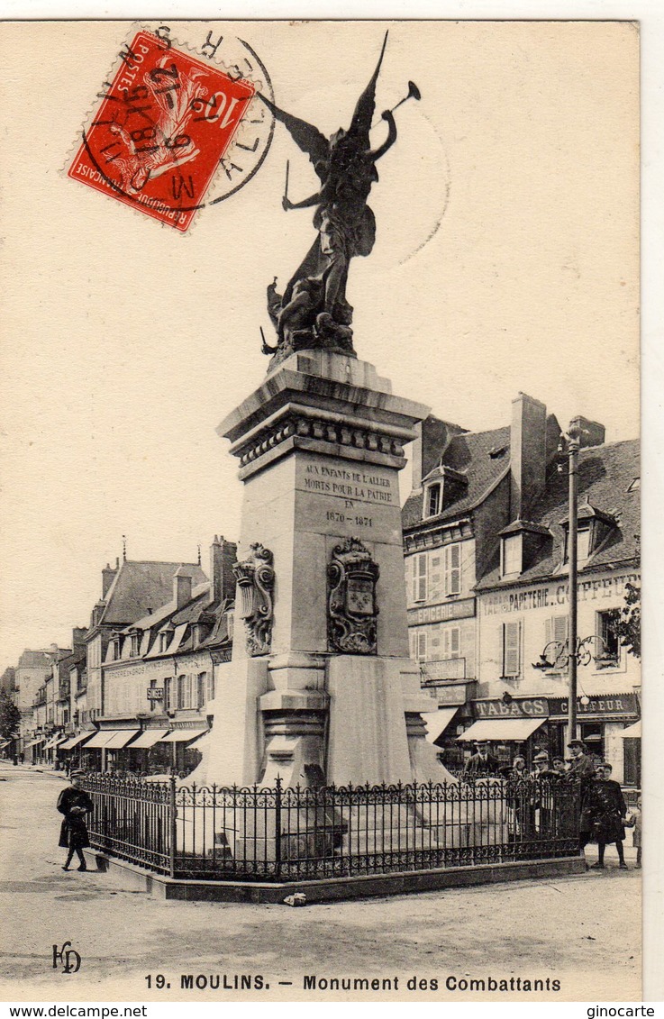 Moulins Monument Des Combattants - Moulins