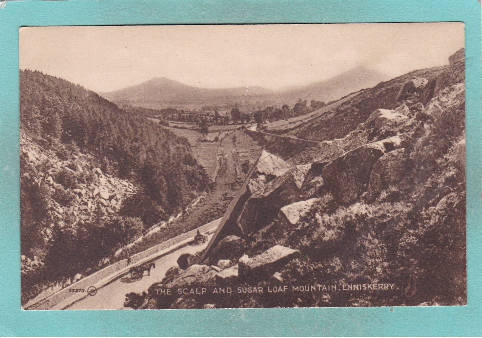 Small Post Card Of The Scalp And Sugar Loaf Mountain,Enniskerry, County Wicklow, Ireland V89. - Wicklow