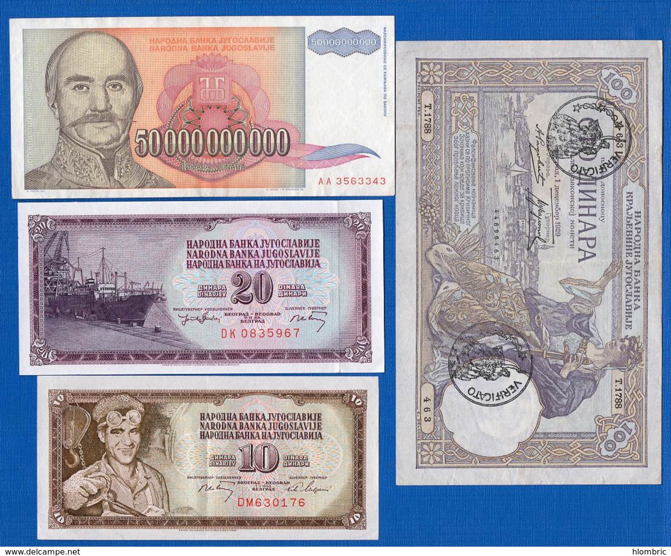 Yougoslavie  8  Billets - Yugoslavia