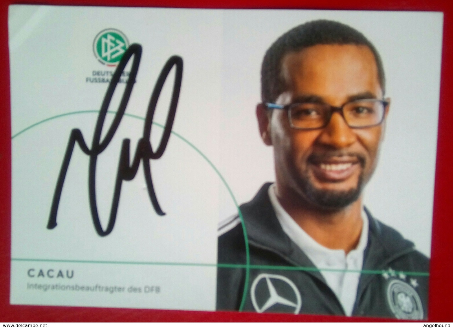 Cacau  ( Claudemir  Jeronimo Barreto )   Signed Card - Handtekening