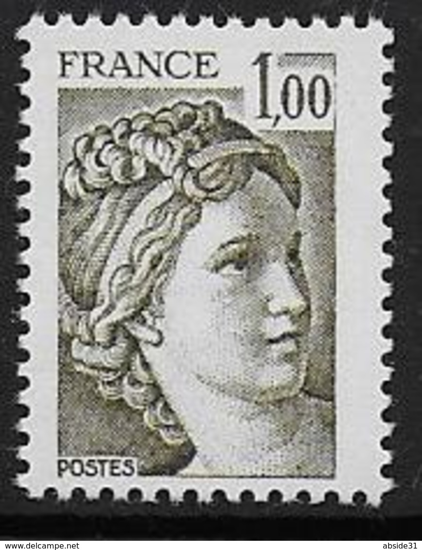 Sabine N° 2057a ** - Sans Phosphore  - Cote : 15 € - 1977-1981 Sabine Of Gandon