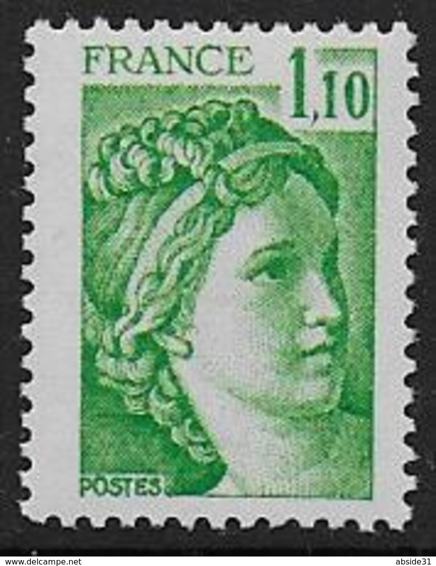 Sabine N° 2058a ** - Sans Phosphore  - Cote : 15 € - 1977-1981 Sabine Of Gandon