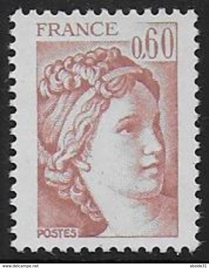 Sabine N° 2119a ** - Sans Phosphore. Signé - Cote : 50 € - 1977-1981 Sabine De Gandon