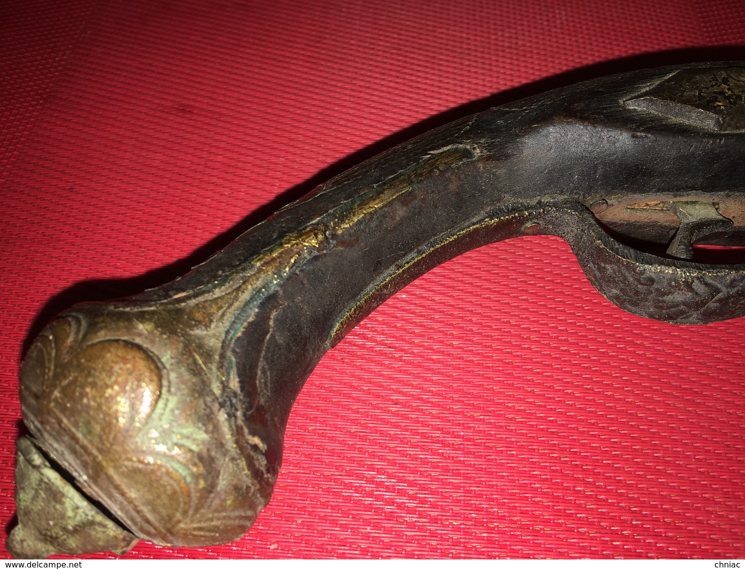 ANCIEN GRAND PISTOLET DE DECORATION A SILEX POUR L’ORIENT - Armes Neutralisées