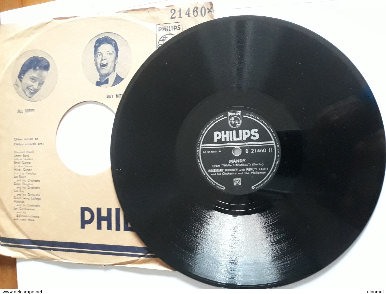 Philips  -  Nr. B 21460 H -  Mandy - 78 G - Dischi Per Fonografi