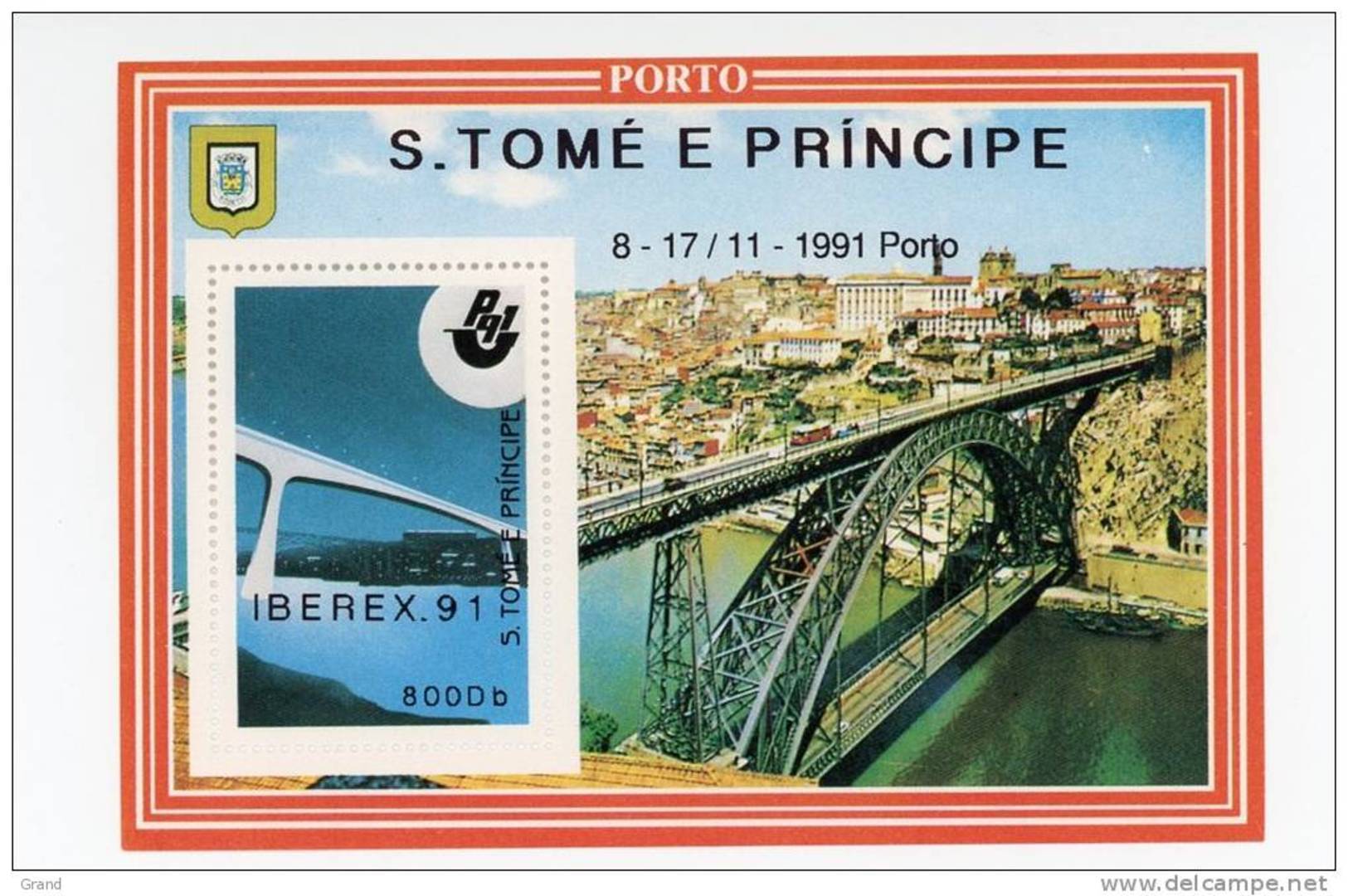 Sao Tome-1991-Pont-Porto-Iberex91-YT B270***MNH-Valeur 12 Euro - Sao Tome Et Principe