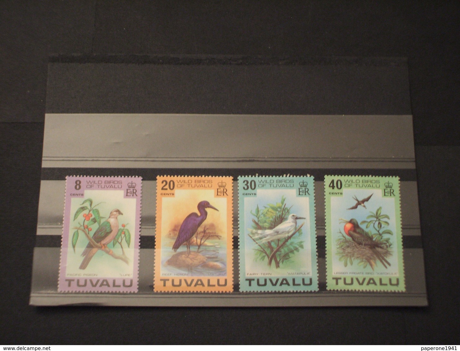 TUVALU - 1978 UCCELLI 4  VALORI - NUOVI(++) - Tuvalu