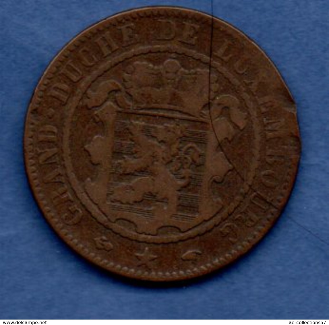 Luxembourg--  10 Centimes 1860    - Km # 23.2  - état  B+ - Luxemburg