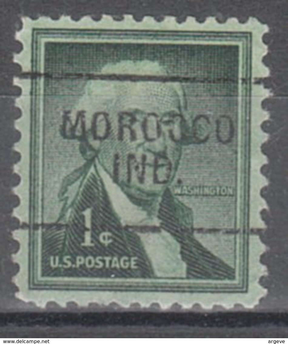 USA Precancel Vorausentwertung Preo, Locals Indiana, Morocco 703 - Vorausentwertungen