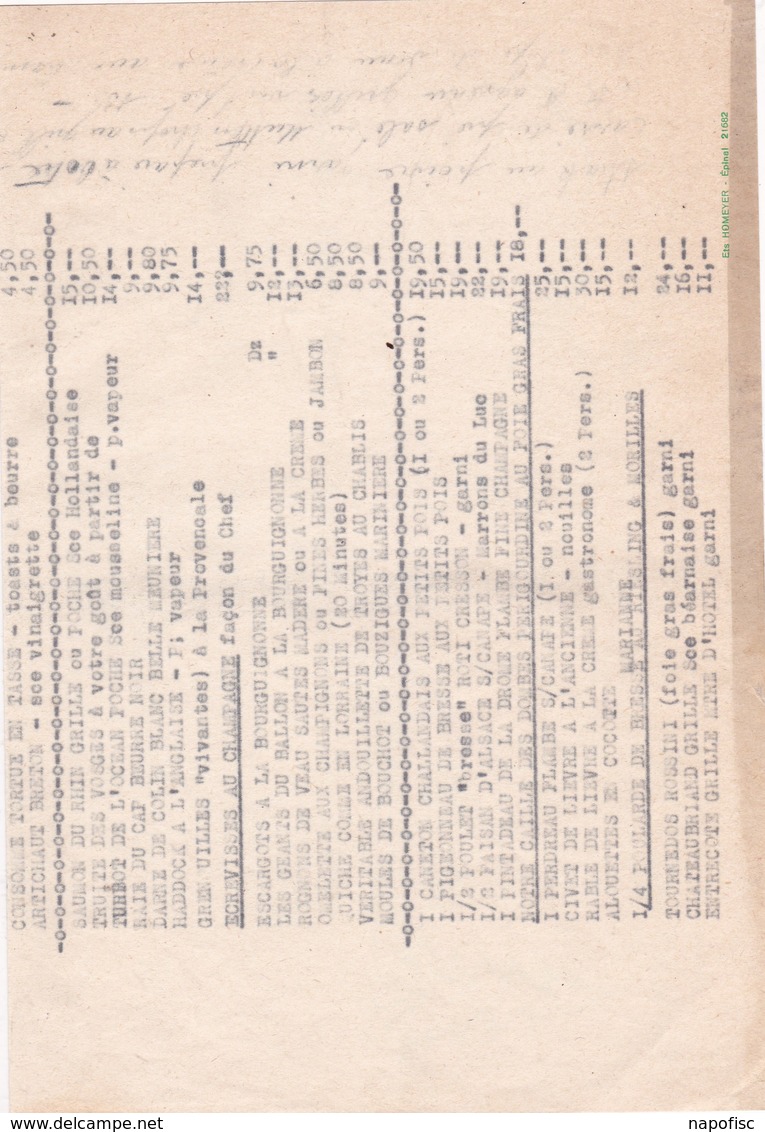 88-Au Relais Des Ballons..Menu (2)..Saint-Maurice-sur-Moselle..(Vosges) - Menus